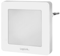 LogiLink Lampe dorientation à LED avec capteur, blanc