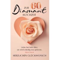 SUSY CARD Hochzeitskarte "Diamanthochzeit Rose"
