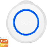 LogiLink Wi-Fi Smart SOS-Melder, Tuya kompatibel, weiss blau