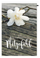SUSY CARD Trauerkarte "Orchidee"