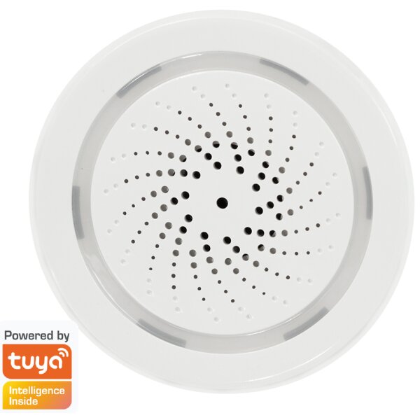 LogiLink Sirène dalarme Smart Wi-Fi, 90 dB, blanc