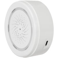 LogiLink Sirène dalarme Smart Wi-Fi, 90 dB, blanc