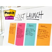 Post-it Bloc-note super sticky notes, 125 x 200 mm,...