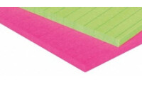 POST-IT Block Super Sticky 125x200mm 5845-SSEU grün pink, 2x45 Blatt, liniert