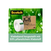 SCOTCH Magic Tape 900 19mmx33m 900-9 transparent 9 Rollen