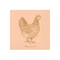 STEWO Serviette Berta 2572541316 orange hell 33x33cm