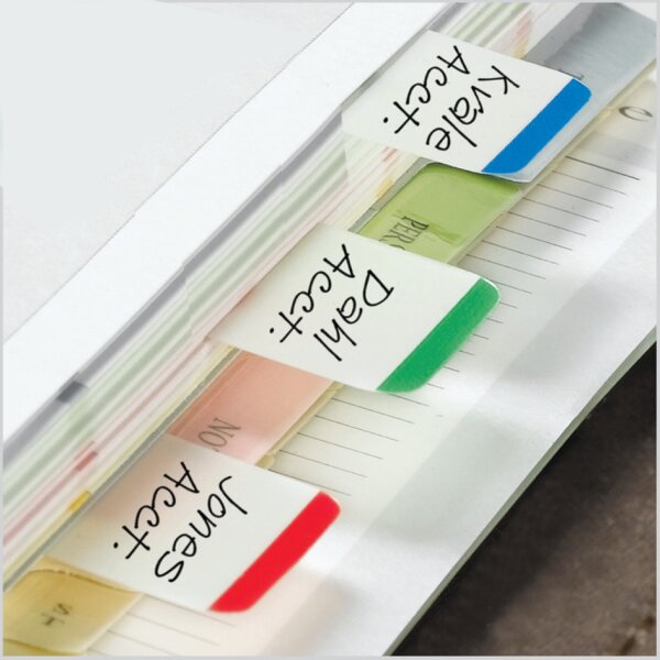 Post-it Marque-pages Index Strong, avec surface blanche