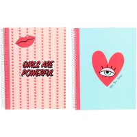 ANCOR Spiralbuch A5 Girl Power 113006 lines 90g 80 Bl.