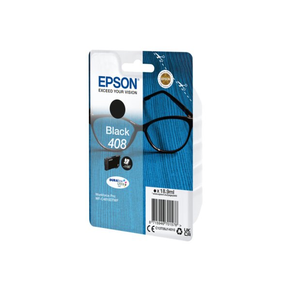 EPSON Tintenpatrone 408 schwarz T09J14010 WF-C4810DTWF 1100 Seiten