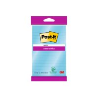 POST-IT Block Super Sticky 102x152mm 6844L-NB hellblau,45...