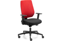DAUPHIN Chaise de bureau SPEED-O 403.04 noir/rouge