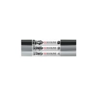 TALENS Ecoline Duotip Set 11609902 schwarz-grau 3 Stück