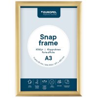 EUROPEL Cadre porte-affiche premium, A4, 25 mm, doré
