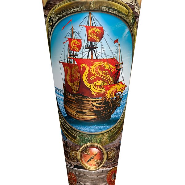 ROTH Schultüte "Piratenschiff", rund, 700 mm