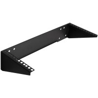 LogiLink 19" Wand- Untertischhalterung, 4 HE, schwarz