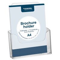 EUROPEL Porte-brochures, A4 paysage, transparent