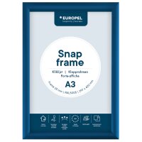 EUROPEL Cadre porte-affiche premium, A3, 25 mm, bleu