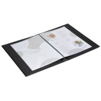 EUROPEL Speisekarten-Mappe LEINEN, DIN A4, schwarz