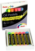 PentelArts Ölpastellkreide PHN-F6, 6er Set, Neonfarben
