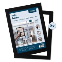 EUROPEL Cadre magnétique INFO FRAME, A5, rouge