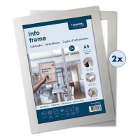 EUROPEL Cadre magnétique INFO FRAME, A5, rouge