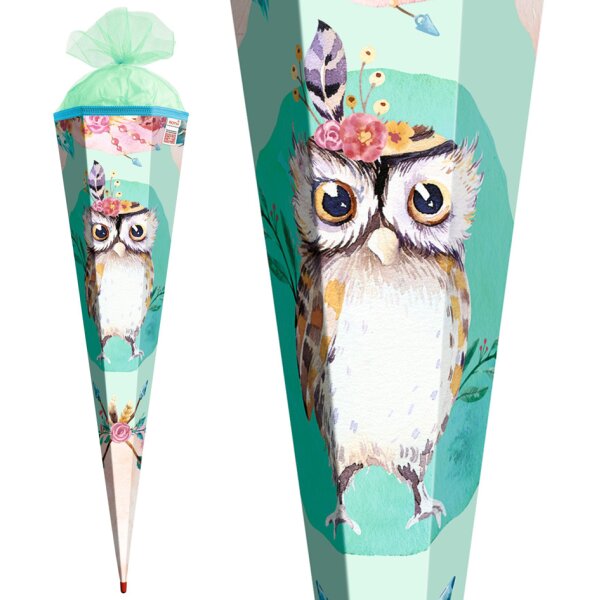 ROTH Schultüte "Eule Lieselotte", rund, 700 mm