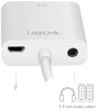 LogiLink Câble adaptateur HDMI 1.4, 150 mm, blanc