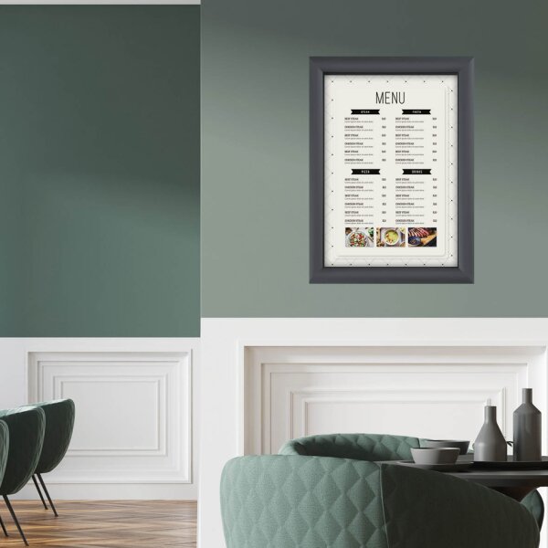 EUROPEL Cadre porte-affiche premium, A3, 25 mm, rouge