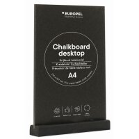 EUROPEL Ardoise de table, A4 paysage, noir
