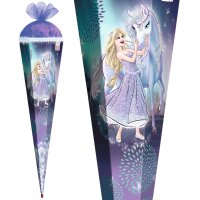 ROTH Schultüte "Königin im Eis", rund, 700 mm, mit Effekt