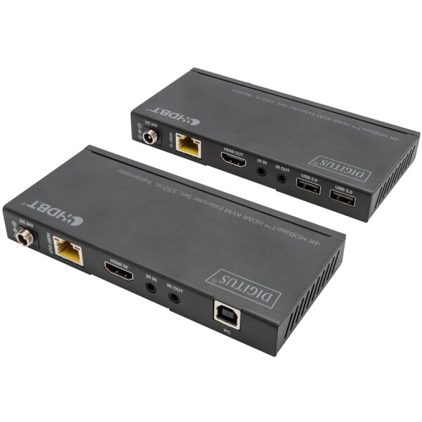 DIGITUS Kit dextension KVM HDMI 4K HD BaseT, 150 m