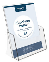 EUROPEL Porte-brochures, format A4, transparent
