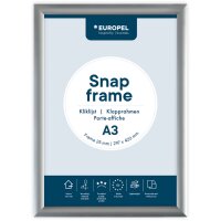 EUROPEL Cadre porte-affiche premium, A1, 25 mm, argent