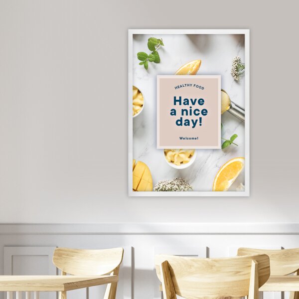 EUROPEL Plakatrahmen Premium+, DIN A4, weiss
