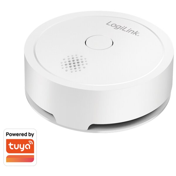 LogiLink Détecteur de fumée Smart Wi-Fi, blanc