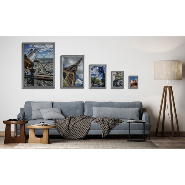 EUROPEL Plakatrahmen Premium, DIN A5, 20 mm, silber eloxiert