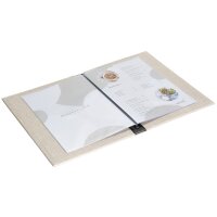 EUROPEL Speisekarten-Mappe LEINEN, DIN A5, schwarz