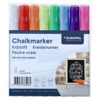 EUROPEL Kreidemarker 3 mm, 8er Etui, farbig sortiert