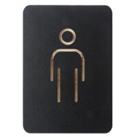 EUROPEL Pictogramme WC hommes & femmes, noir