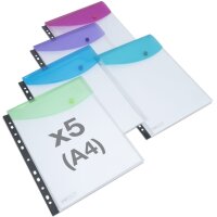 RAPESCO Pochette à documents, A4, trous pour larchivage