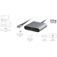 LogiLink Câble adaptateur USB 3.2 Gen 1, gris/noir