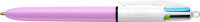 BIC Druckkugelschreiber 4 Colours Fun, rosa weiss
