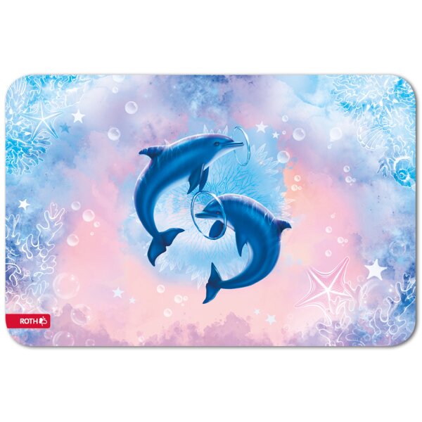 ROTH Sous-main Dauphins, similicuir