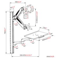 DIGITUS Support pour écran avec...
