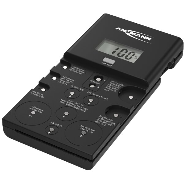 ANSMANN Testeur de piles ENERGY CHECK LCD, noir
