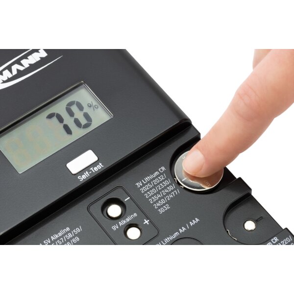 ANSMANN Testeur de piles ENERGY CHECK LCD, noir