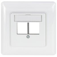 LogiLink Unterputzdose für Keystone-Module, 2-fach,...