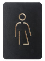 EUROPEL Piktogramm "WC Genderneutral", schwarz
