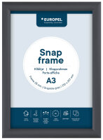 EUROPEL Cadre porte-affiche, A4, 25 mm, gris graphite