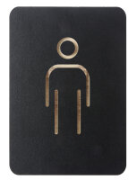 EUROPEL Piktogramm "WC Herren", schwarz